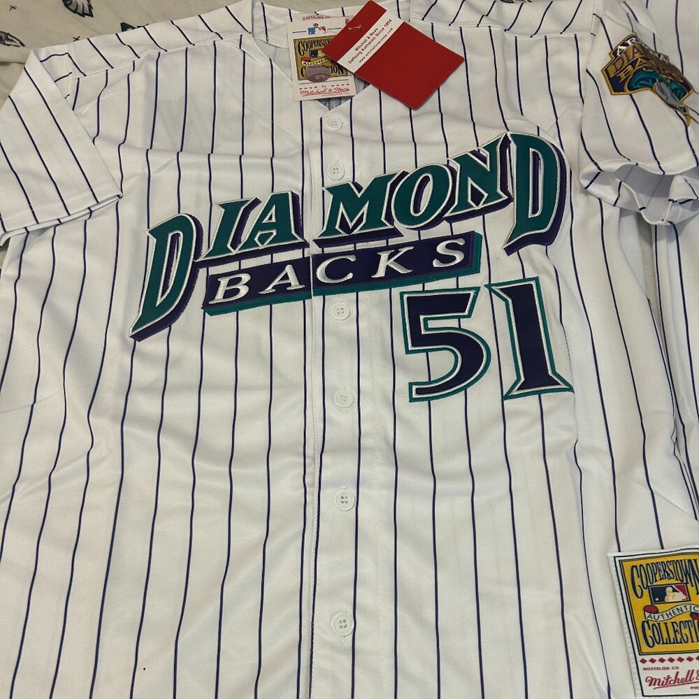 ARIZONA DIAMONDBACKS RANDY JOHNSON Men's JERSEY M,L,XL,2XL by Mitchell & Ness - Picture 3 of 7